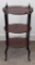 Very Nice Small Antique French Etagere W/ Top Gallery Pierced Rail - Great