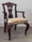 Antique Mahogany Chippendale Style Arm Chair - 23