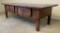 Antique Wooden French Primitive Low Table W/ 2 Drawers - Rustic Condition,