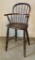 Antique Bow & Spindle Back Youth Chair - Circa 1800s, 32