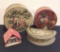 3 Vintage Hand Painted Boxes;     Carved Musical - Made In Italy, Not Worki