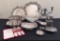 11 Silverplated Serving Pieces - Large Platter Is 16