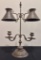 Early French Candelabra W/ Adjustable Arms Cups & Shades - Great Original P