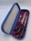 Nice Vintage Horn Carving Set - In Box