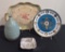 Estate Lot - 4 Pieces Mid-Century Modern Items, Tray Is 17