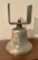 Heavy Antique Brass Bell - No Clacker, 12