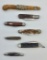 7 Vintage Pocket Knives - Case Etc.