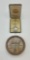 Vintage Sun Watch/Compass;     Old Metal & Tin Advertising Thermometer - Lu