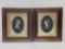 Vintage Wax Cast Portraits In Wooden Frames - Abraham Lincoln & Mary Todd L