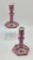 Pair Small Berlin Porcelain Hand Painted Candlesticks - 5¼