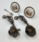 Pair French Bronze Wall Candle Sconces - 8