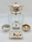 RS Prussia Sugar Bowl W/ Lid;     Small Meissen Dish;     Royal Crown Derby