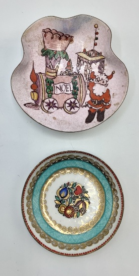 2 Vintage Handmade Ring Dishes - Austria, 3¼"