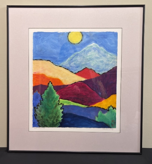 David P. Wiley Mixed Media - Hill Country, 12/26/2000, Signed Lower Right,