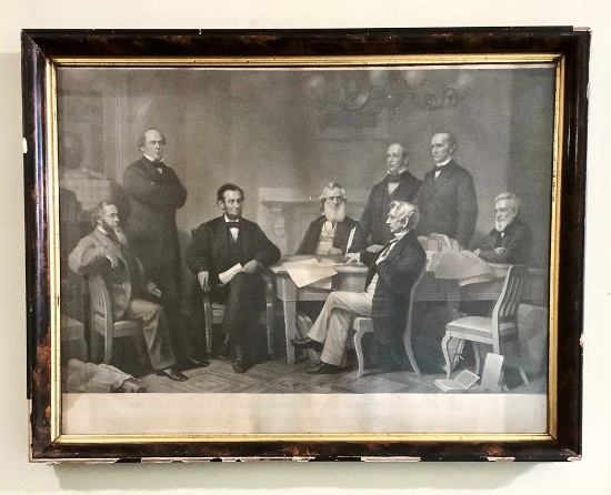 A. H. Ritchie Mezzotint Engraving - The First Reading Of The Emancipation P