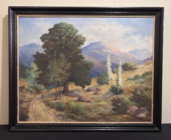 Mary Welch ( Student Of Birger Sandzén) Oil On Canvas - Landscape, Signed L