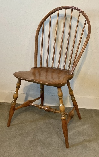 Antique Late 1700s American Bow Back Windsor Side Chair - 21"x37½", Nice Ex