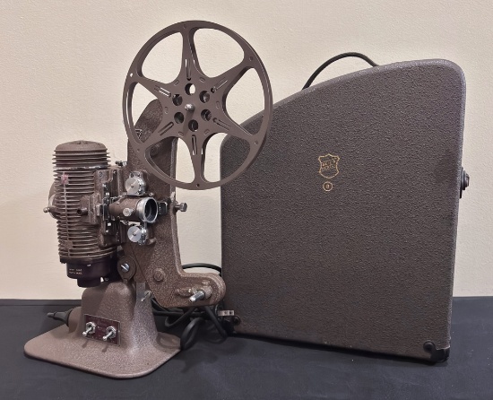 Vintage Bell & Howell 8mm Projector In Case - Circa 1930s