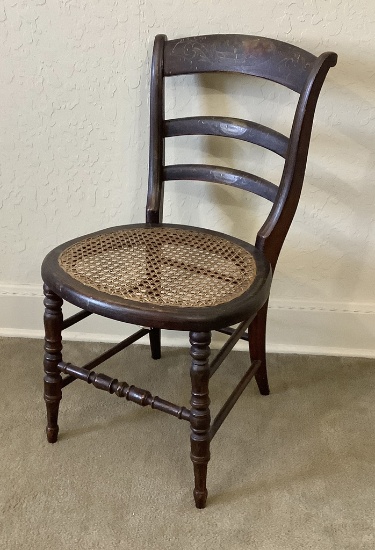 Small Early Painted Chair - 27"x15"