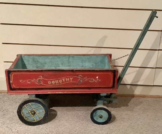 Vintage Wood Wagon - Dorothy, 16"x28"x12"