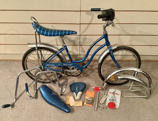 Vintage Schwinn Bicycle W/ Accessories - Model Stingray W/ Growler - LOCAL