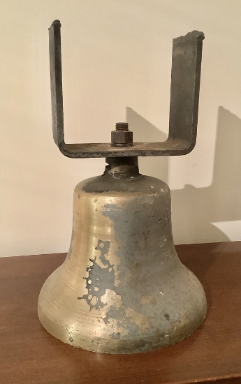 Heavy Antique Brass Bell - No Clacker, 12"x19"