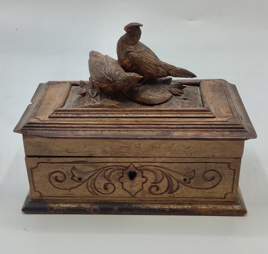 French Wooden Box - Circa Early 1800s, 5½"x3½"x2½",  As Found