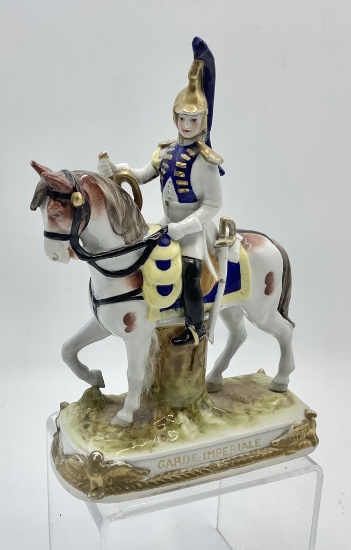 Scheibe Alsbach Figurine - Napoleon's Garde Imperiale On Horse, 6", Minor L