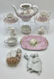 Small Tea Set - As Found;     Small Rosenthal Carmen Tray - 7¼