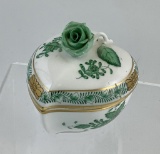 Vintage Herend Box W/ Lid - Bonbonnieres, 2½