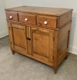 Antique Primitive Pine Dry Sink - Circa 1800s, 33