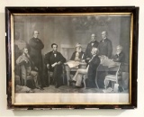 A. H. Ritchie Mezzotint Engraving - The First Reading Of The Emancipation P