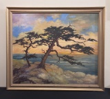 Mary Welch ( Student Of Birger Sandzén) Oil On Canvas - Montgomery Coast, S