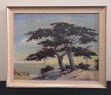 Mary Welch ( Student Of Birger Sandzén) Oil On Canvas - Coastal Scenic, Sig