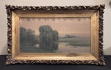 Edwin Lamasure (1867-1916) Watercolor - Landscape W/ Willow Tree, 36