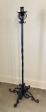 Vintage Hand Wrought Iron Floor Candlestick - 50