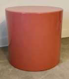 Mid-Century Modern Drum Table - By Metro, Cylindrical Side Style, Desert Re