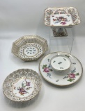 4 Pieces Dresden China - Circa Early To Mid 1900s, 7