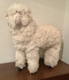 Large Wood & Wool Sheep Figure - New Mexico, 26