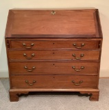 Antique Mahogany Chippendale Style Slant Top Desk - Circa 1800, 41