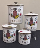Set Of 4 Mid-Century Cannisters - By Georges Briard