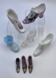 Estate Lot - Glass, Porcelain & Metal Shoes