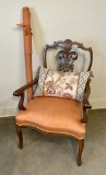 Vintage French Style Armchair & Pillow - 37