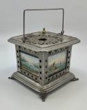 Metal Lithopane Coffee/Tea Warmer - Complete, 6¾