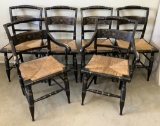 Set Of 6 Vintage Hitchcock Chairs - 33