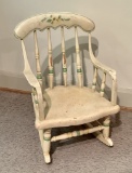 Small Vintage Child's Rocker W/ Bentwood Arms - 14½