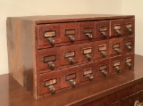 Antique 18-drawer Card Catalog Cabinet - 24