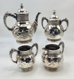 4-piece Silverplated Tea Set - Circa 1900, Rockford Silver Co.