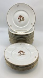 Royal Copenhagen - Brown Iris, Includes: (18 8¾