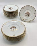Royal Copenhagen - Brown Iris, Includes: (16 6¼